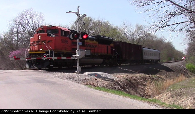 BNSF local on the HEELS of a geometry train